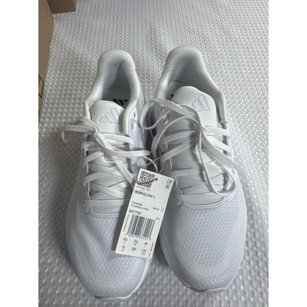 adidas Running Shoes Women 10 Runfalcon 5 White IH7757 NWT no Box